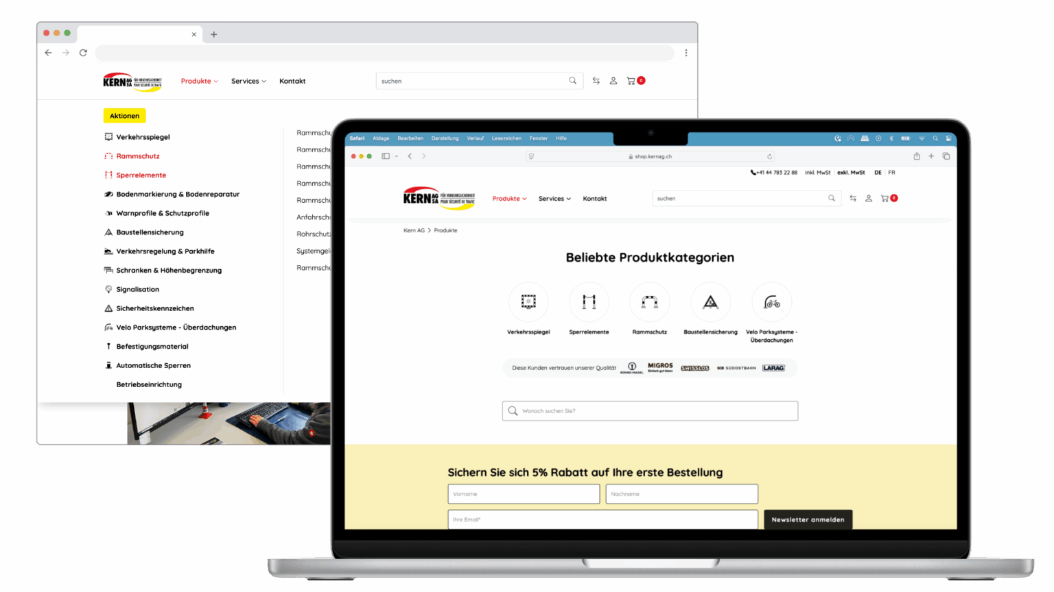 ecommerce agentur mad design referenz kern ag