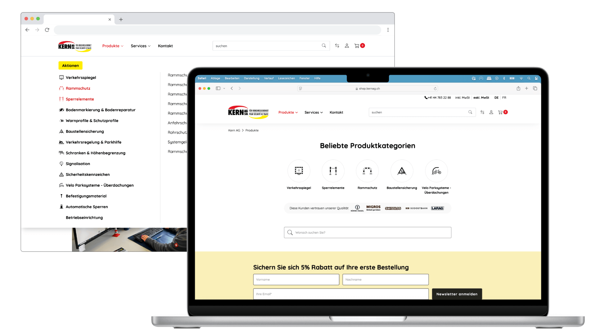 ecommerce agentur mad design referenz kern ag