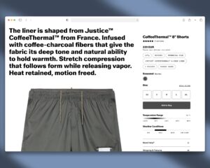 Produktkommunikation Marketing Satisfy Running PDP